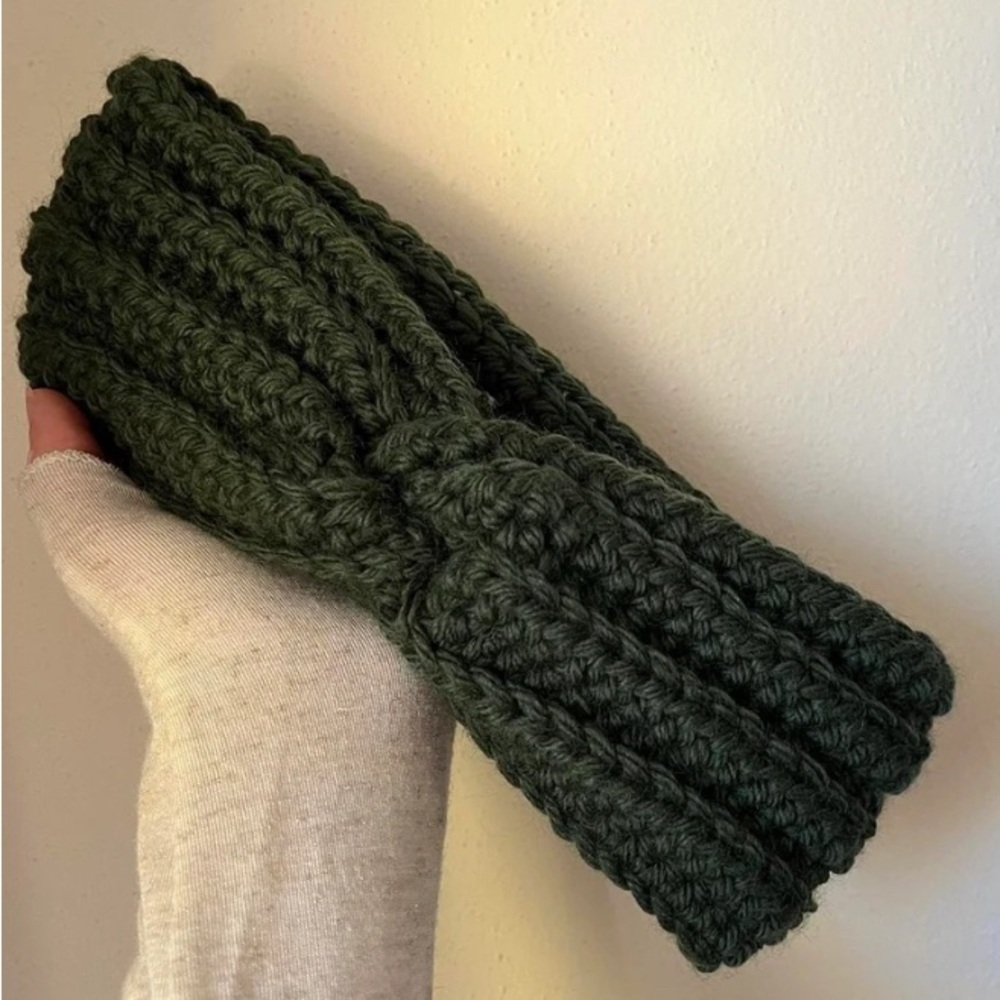 Green Crochet Headband